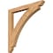 Ekena Millwork Thorton Slat Smooth Bracket, Western Red Cedar, 3 1/2"W x 38"D x 38"H BKT04X38X38THR06SWR - alternate 1